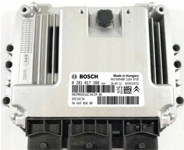ECU PEUGEOT 207 1.4 9666986880 0281017388 IMOBILIZÉR OFF