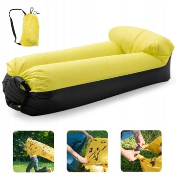 NADMUCHIWANA ROZKŁADANA SOFA LAZY BAG FOTEL PLAŻE