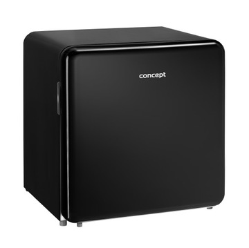 Lodówka jednodrzwiowa Concept LR2047BC Czarna Retro 47L Minibar Kostka Mała