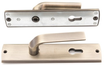 Ручка наружная дверная LAMBDA, патина, 90 мм0