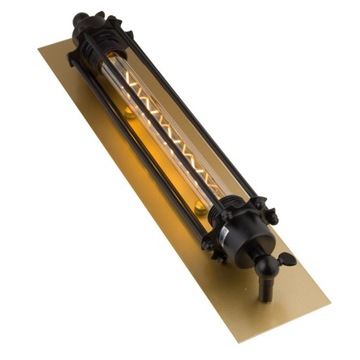 Kinkiet RETRO LOFT złoty czarny E27 LED ABIGALI