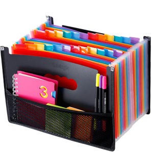 Папка для документов-аккордеона с 24 отделениями