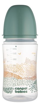 CANPOL BABIES BUTELKA ANTYKOLKOWA EASYSTART MOUNTAINS ZE SMOCZKIEM 3M+