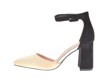 ZAMSZOWE SANDAŁKI SŁUPEK 88-392 Beige
