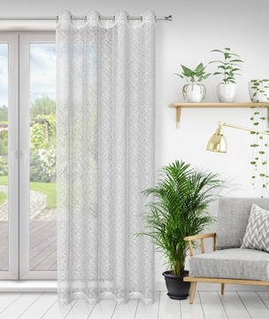 Шторы без глажки, люверсы СЕТКА БЕЛАЯ.