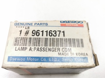 SVĚTLO OSVĚTLENÍ KUFRU INTERIÉR DAEWOO LANOS / NUBIRA MATIZ 96116371