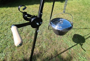 КАТУШКА ДЛЯ ГРИЛЯ С РУКОЯТКОЙ И ХРЕПОВКОЙ