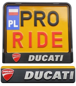 3D RAMKA Tablicy rejestracyjnej MOTOCYKL DUCATI