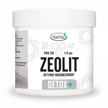 Zeolit Detox+Klinoptylolit Proszek Oczyszczanie Metale Ciężkie 100g NatVita