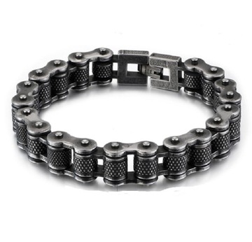 BRANSOLETKA MĘSKA BIKE CHAIN ŁAŃCUCH STAL 316L