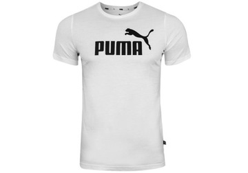PUMA KOSZULKA MĘSKA T-SHIRT ESS LOGO TEE WHITE rXL