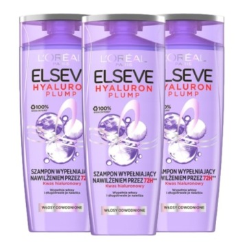 LOreal Szampon do włosów Elseve Hyaluron Plump x3