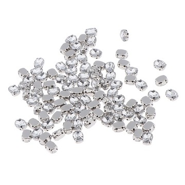 100x бусины со стразами и стразами для ожерелья 6x8 мм