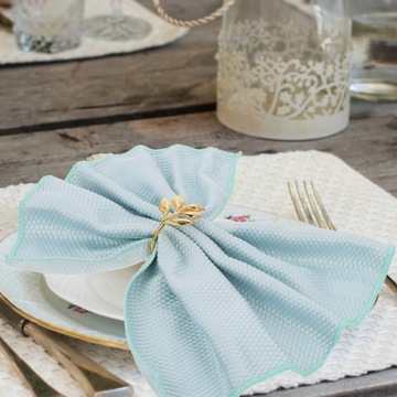 Кольца для салфеток в виде листьев в стиле ретро, ​​15 шт.