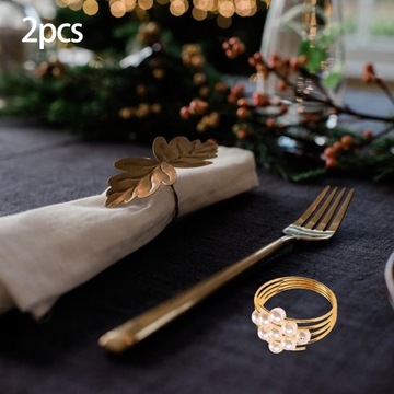 2шт металлические кольца для салфеток пряжки для салфеток для столовой