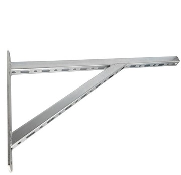 Konsola WSPORNIK ścienny perforowany 600 mm ocynk