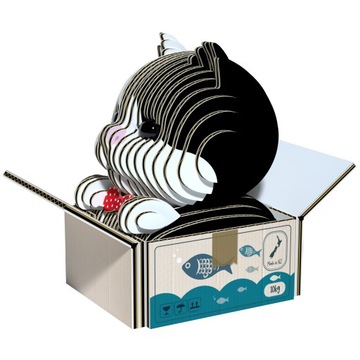 Tuxedo Kitty - Эко 3D-пазл - Eugy