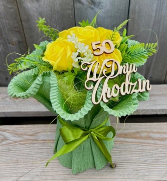 Pachnący Bukiet Mydlany z RĘCZNIKÓW Kwiaty Róże Mydlane Prezent na Urodziny