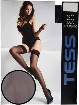 Pończochy samonośne LYCRA 20 DEN TESS 1/2 GRIGIO