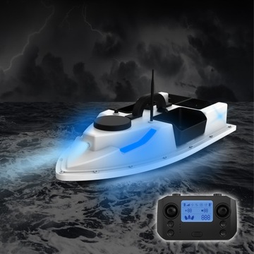 GPS BAIT BOAT D19 500M LED RC ЛОДКА с 4 контейнерами 2 кг 12000 мАч