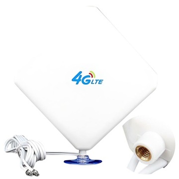 ANTENA PANELOWA DO MODEMU ROUTERA HUAWEI 25dBi 2xCRC9 3m | 2G 3G 4G LTE