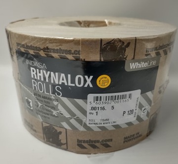 Papier ścierny rolka INDASA WHITE 115mm x 50m P100