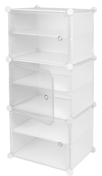 МОДУЛЬНЫЙ ШКАФ ГАРДЕРОБ ПОЛКА ДЛЯ ОБУВИ БЕЛАЯ ОБУВЬ ПОДСТАВКА ПОЛКИ КОРОБКИ