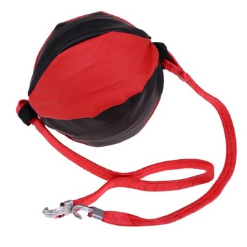 Двусторонний боксерский пунш Speed ​​Ball, чёрный и красный.