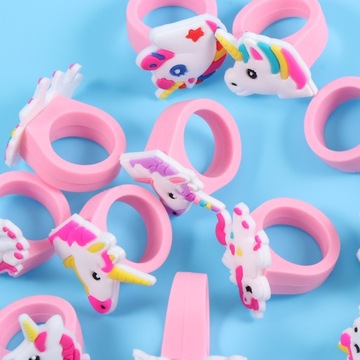КОЛЬЦА ЕДИНОРОГА из ПВХ КОЛЬЦА ЕДИНОРОГА ДЛЯ ДЕВОЧЕК КОЛЬЦА ЕДИНОРОГА 12