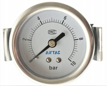 Manometr tylny, tablicowy od 0 do10 bar GZ1/8