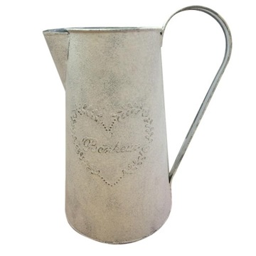 Shabby Chic Rustykalny Metalowy Dzban Kwiat