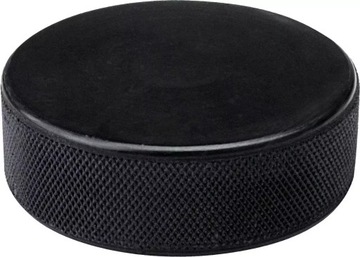 Шайба NIJDAM черная хоккейная резиновая, 160г, 75x25мм