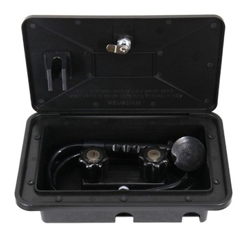 de-RV Exterior Spray Box with Hand Held Sprayer for Boat Campers