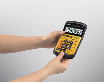 Водонепроницаемый ОФИСНЫЙ КАЛЬКУЛЯТОР CASIO WM-320MT-S, 12-значный дисплей, Wy