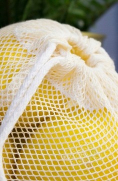 СУМКА ИЗ ХЛОПКОВОЙ СЕТКИ 15х20 см ECRU ECO для ПЕРЕДАЧИ ПИЩЕВЫХ ПОКУПОК