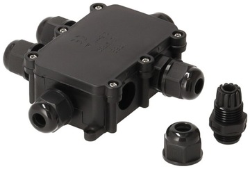 Коробка электрощитовая герметичная с дросселями 6х IP68 наружная с кубом.