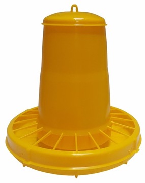 Karmidło automatyczne dla drobiu, żółte 20 l 15 kg