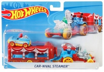 HOT WHEELS CAR-NIVAL STEAMER Ciężarówka + autko