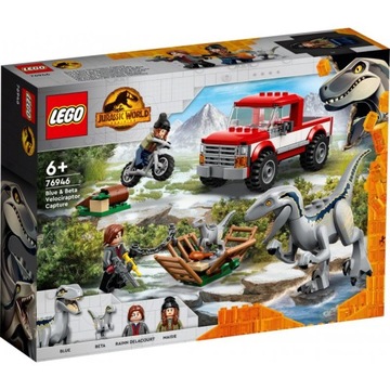 LEGO JURASSIC WORLD SCHWYTANIE WELOCIRAPTORÓW BLUE I BETY 76946