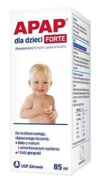 Apap dla dzieci Forte zawiesina paracetamol 85 ml