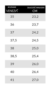 VENEZIA - BIAŁE TRAMPKI DAMSKIE ROZM.39
