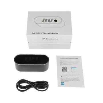 ЧАСЫ МИНИ-КАМЕРА WiFi СКРЫТЫЙ БУДИЛЬНИК 64 ГБ