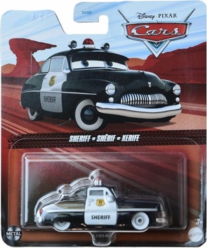 SZERYF Auto Sheriff Policjant Radiator Springs Disney Mattel Auta Cars 1:55