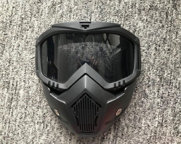 MASKA Uniwersalna ASG Motocykl TAKTYCZNA Czarna
