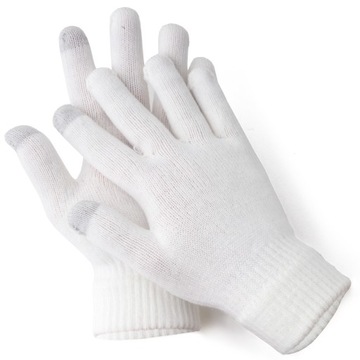 Damskie rękawiczki DOTYKOWE elastyczne UNIWERSALNE