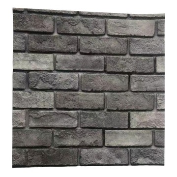 Panel piankowy samoprzylepny z cegły 3D, czerwony
