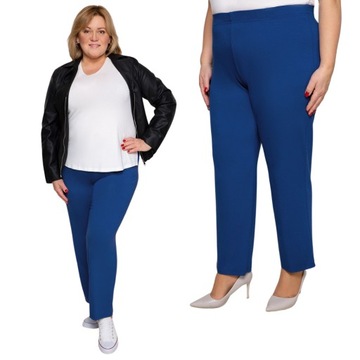 Klasyczne cienkie chabrowe spodnie PLUS SIZE 46-64