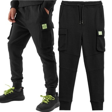 SPODNIE DZIECIĘCE CARGO 4F TTROM415 JOGGERY 140