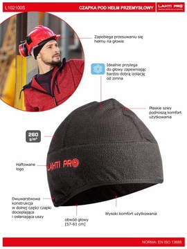 КЕПКА ДЛЯ ШЛЕМА, ЧЕРНАЯ L102100S LAHTIPRO