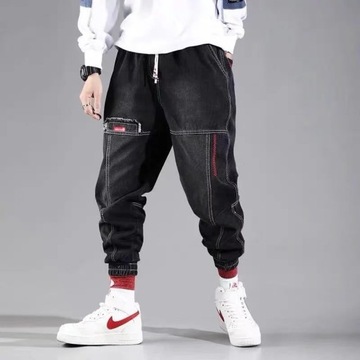 2023 New Streetwear Hip Hop Cargo Pants Men's jean